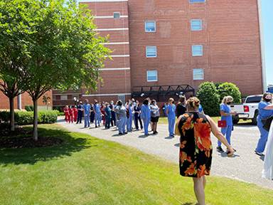 Hospital Week_Staff Arriving For Festivities