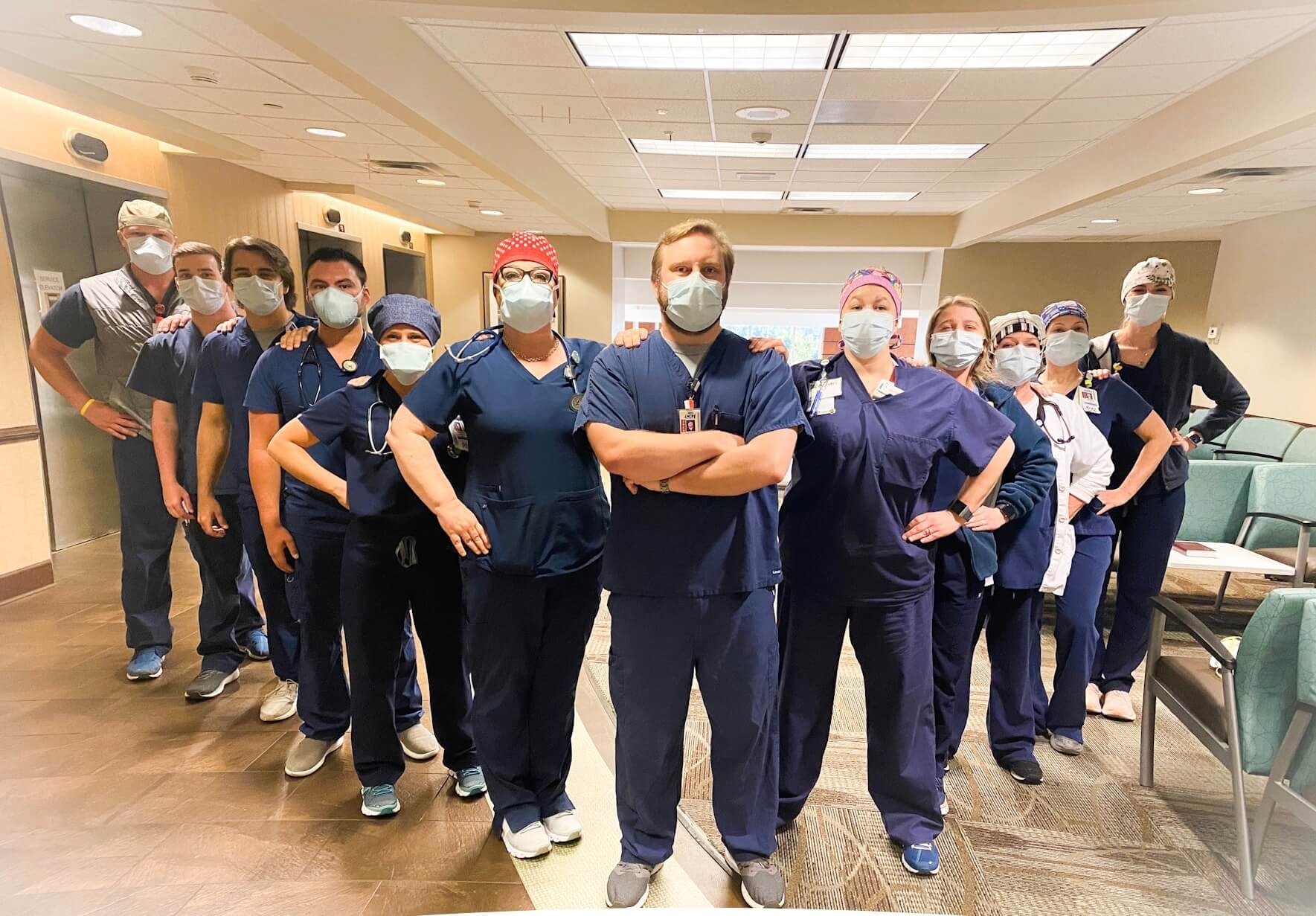 members of the combined Trauma/Surgical ICU and CICU unit