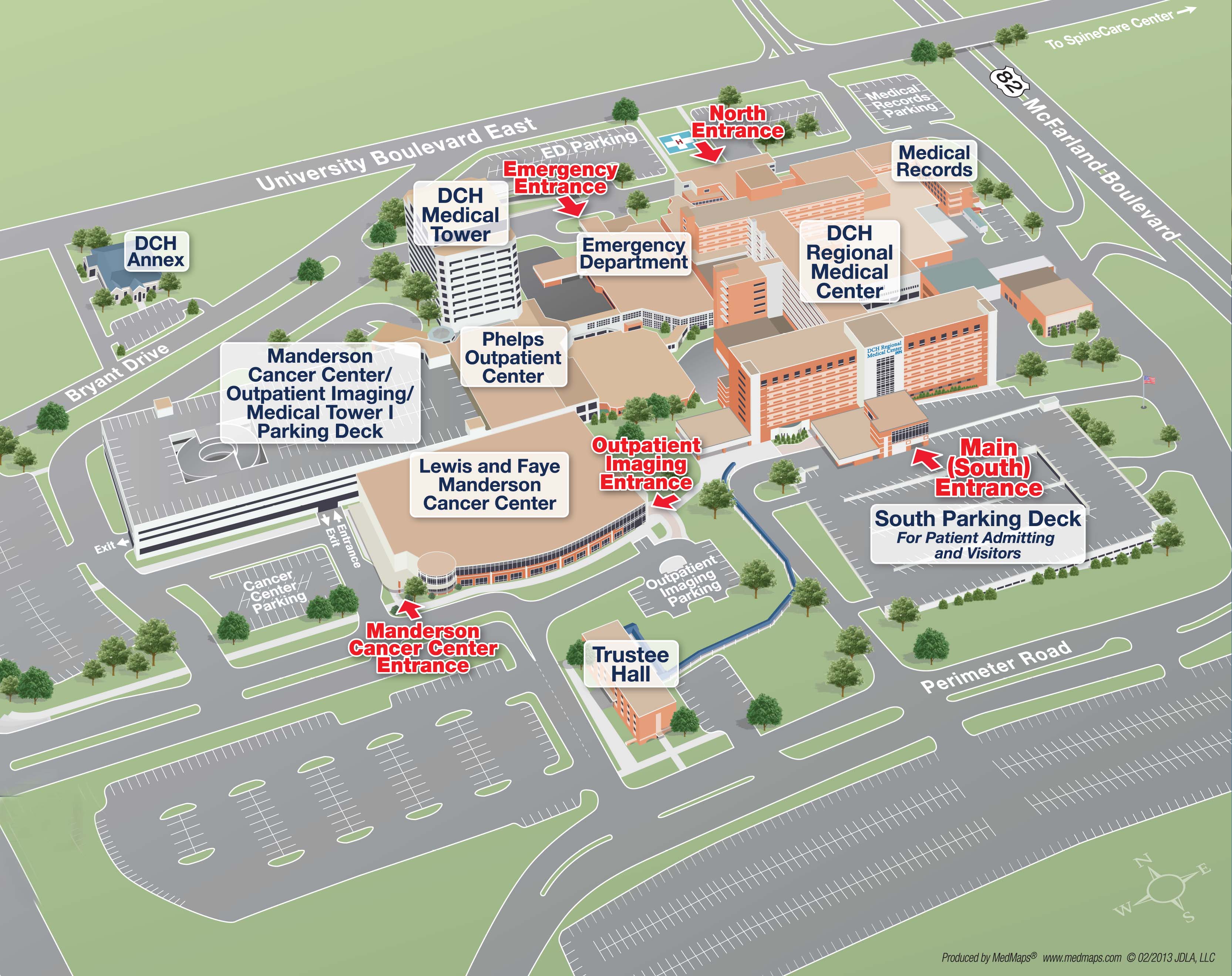 Barnes Hospital Campus Map